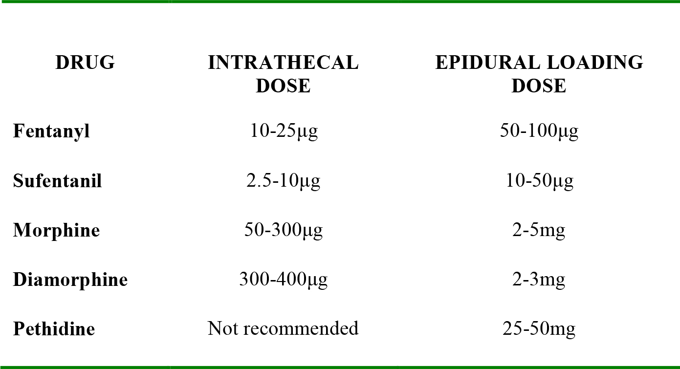 Adjuvant Agents In Neuraxial Blockade WFSA Resources