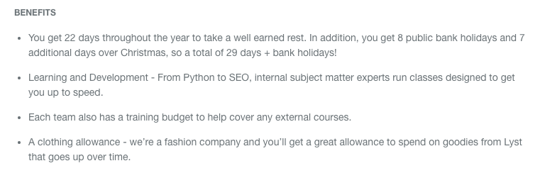 How to write a good job description