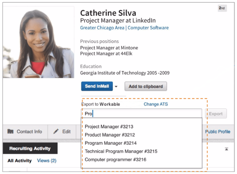 How to use LinkedIn Recruiter System Connect Workable University