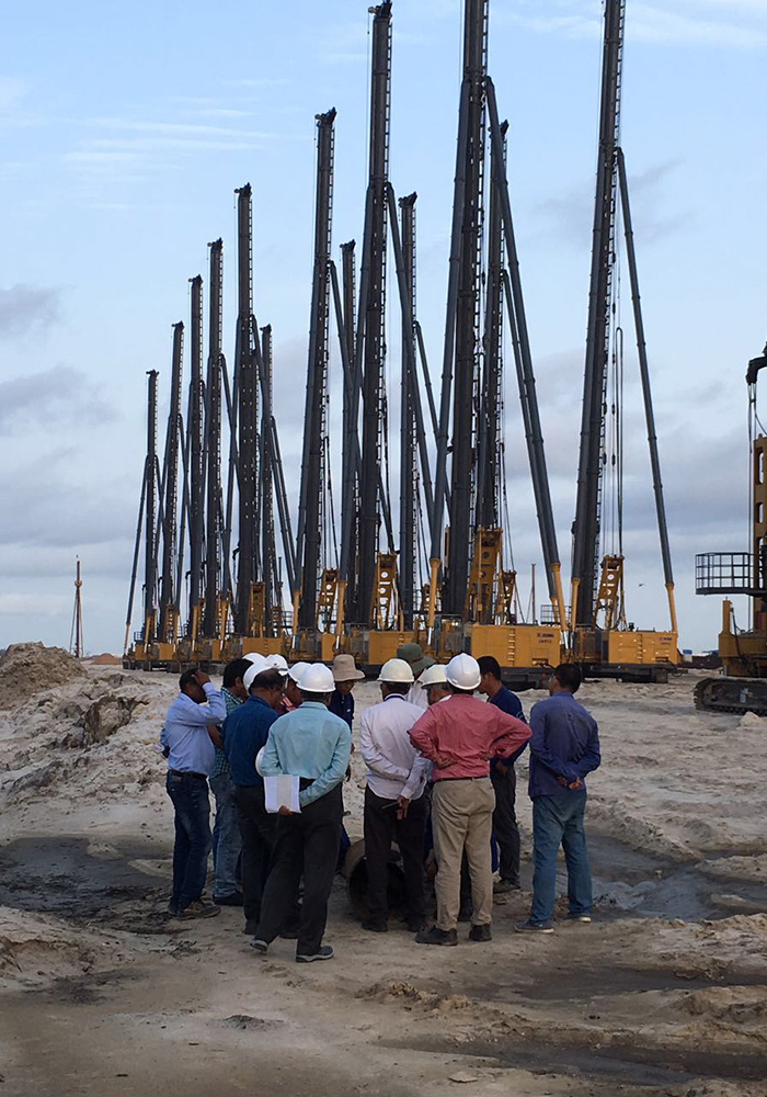 Depth into the soil 28 meters