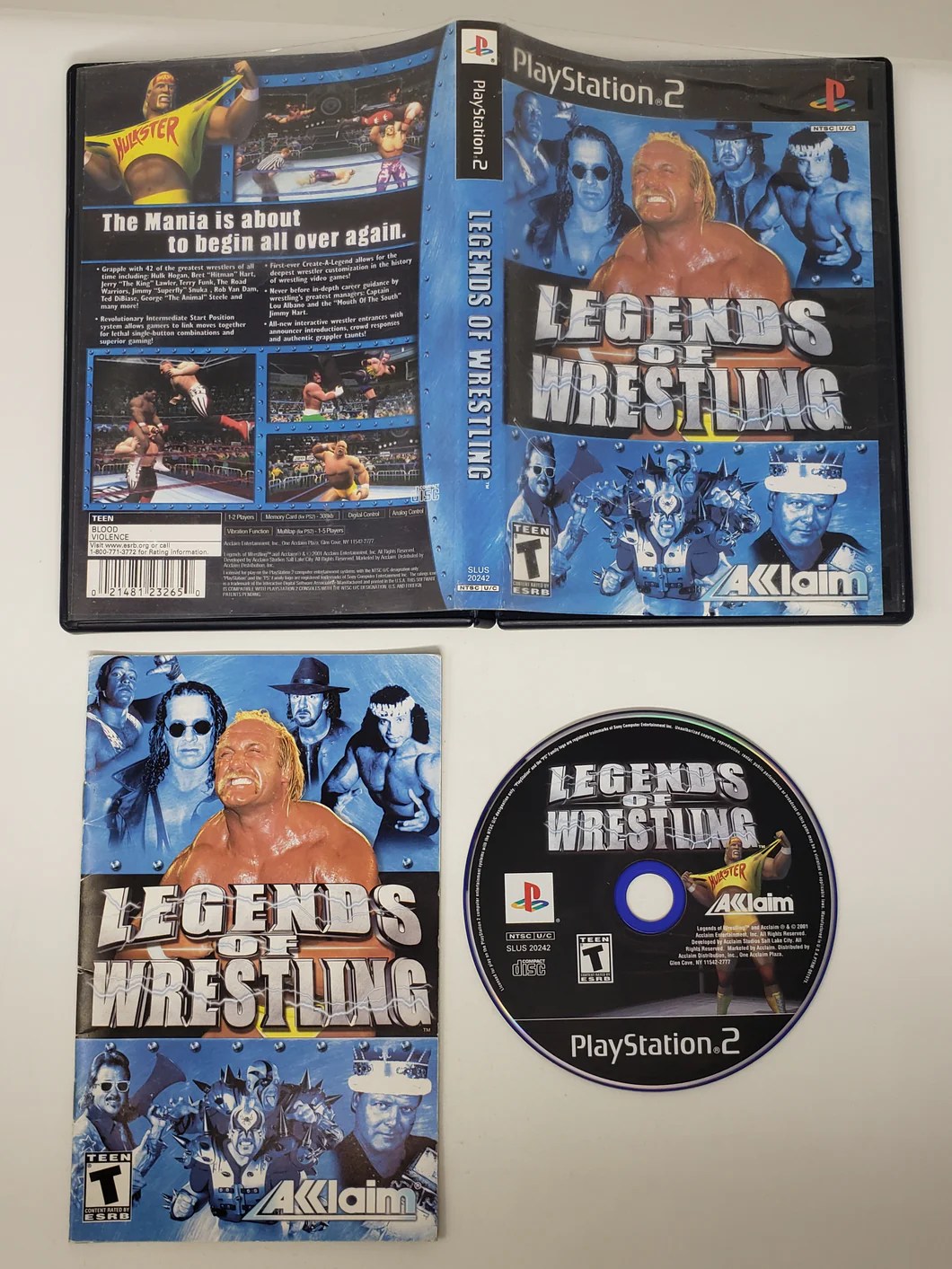 Legends of Wrestling Sony Playstation 2 PS2 Respawnandreplay