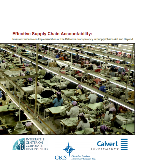 Effective Supply Chain Accountability Investor Guidance on