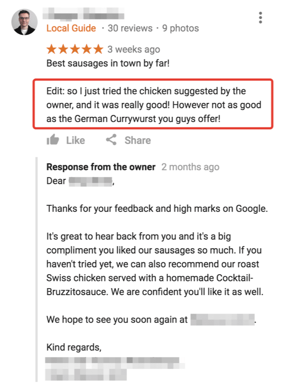 Best examples of responses to online reviews respondelligent