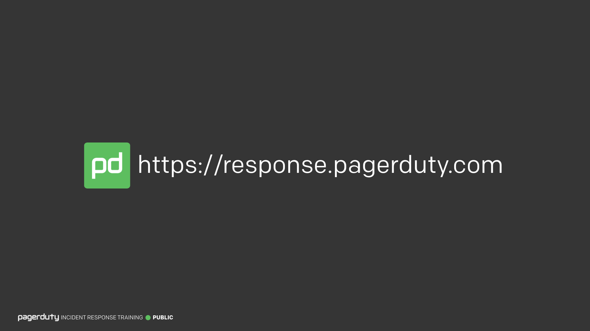 Incident Response Training PagerDuty Incident Response Documentation