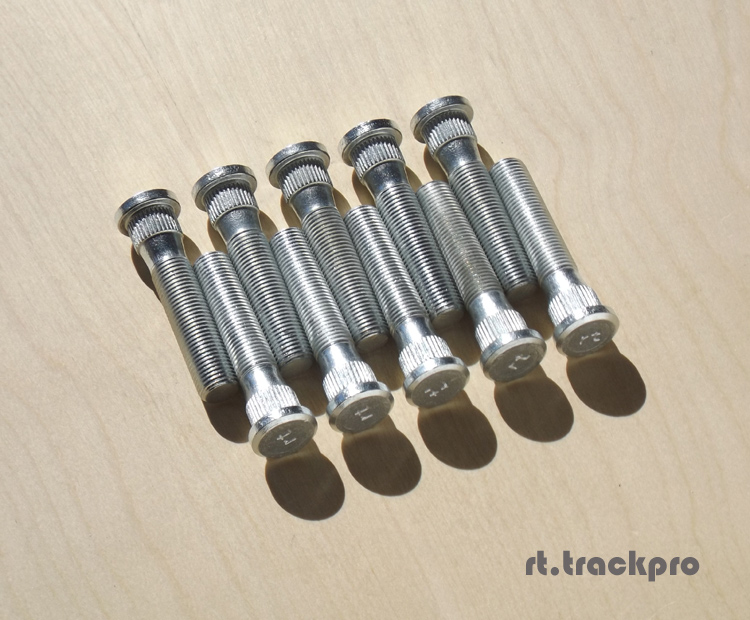 60mm Extended Wheel Studs [14.214.3mm knurl] rt.trackpro by