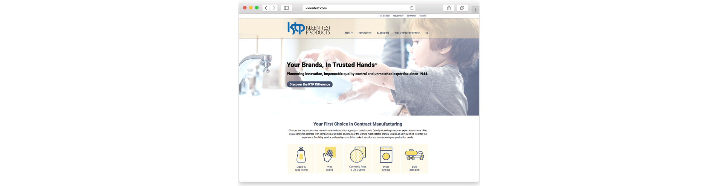 A Clean site Redesign for Kleen Test Products Responsory