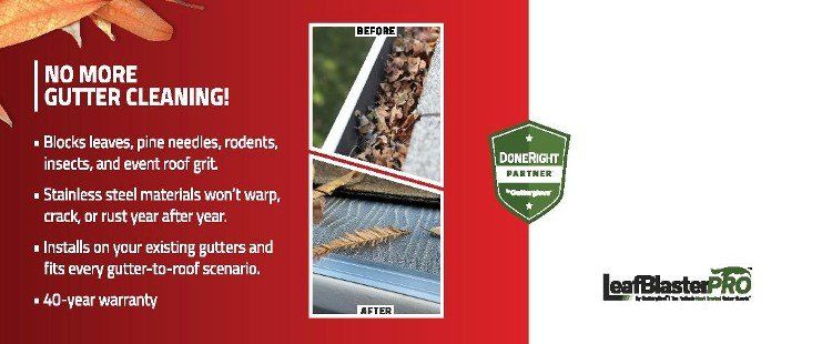 LeafBlaster Pro Gutter Guards | Lambright Pest Control Services Inc.