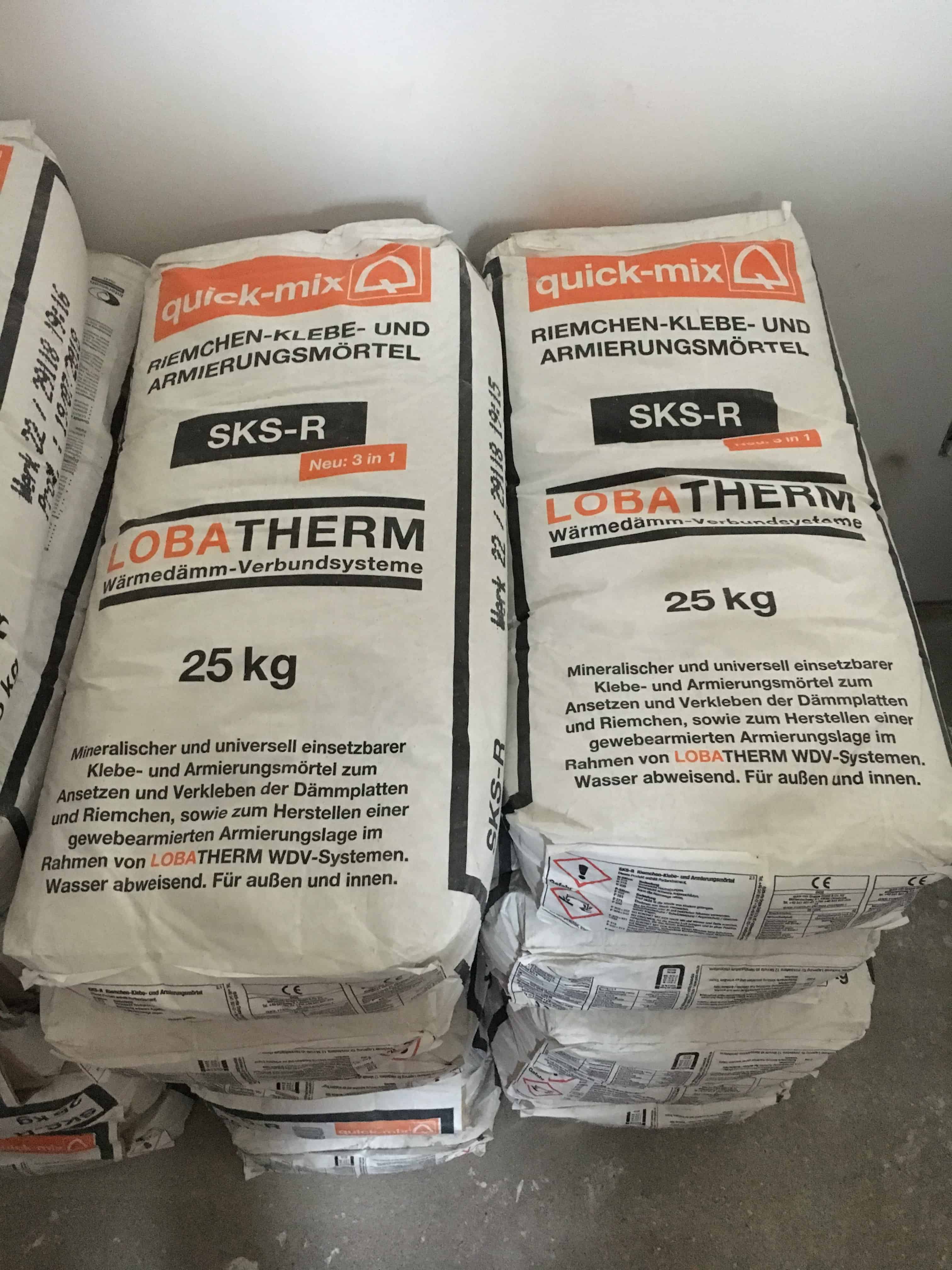 Quick Mix Riemchen Kleber und Amierungsmörtel kaufen Baustoffe