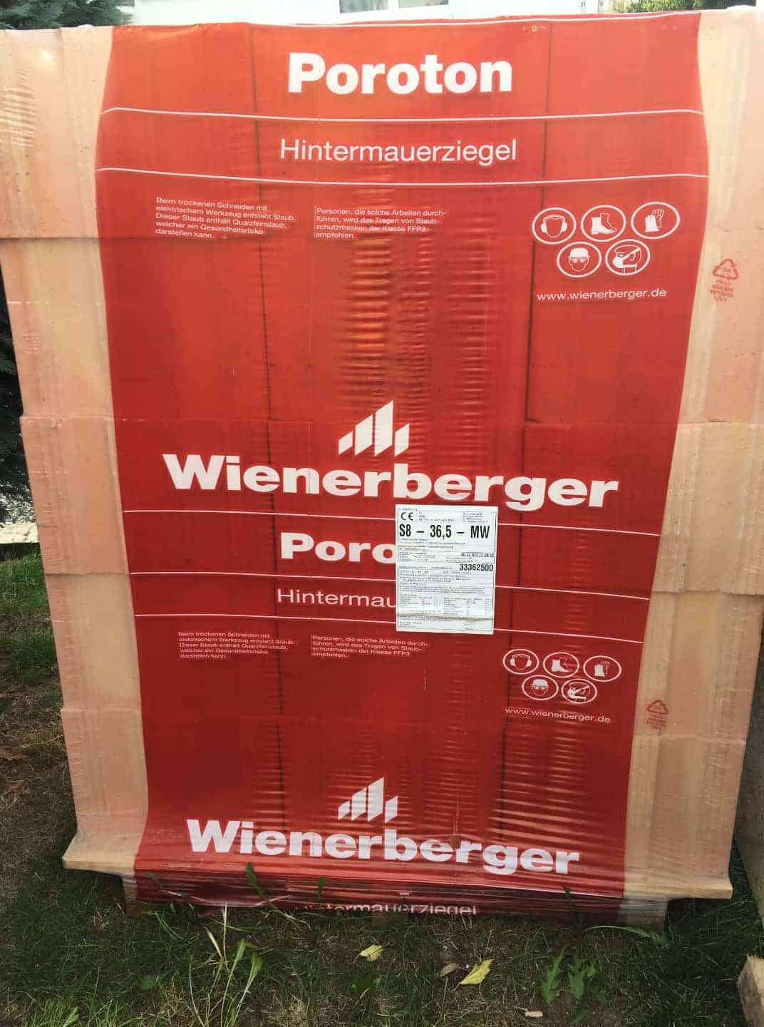 3 Paletten Wienerberger S8 36,5 Mw Mauerziegel Ziegel Ziegelstein Kaufen | Baustoffe Kaufen Auf Restado