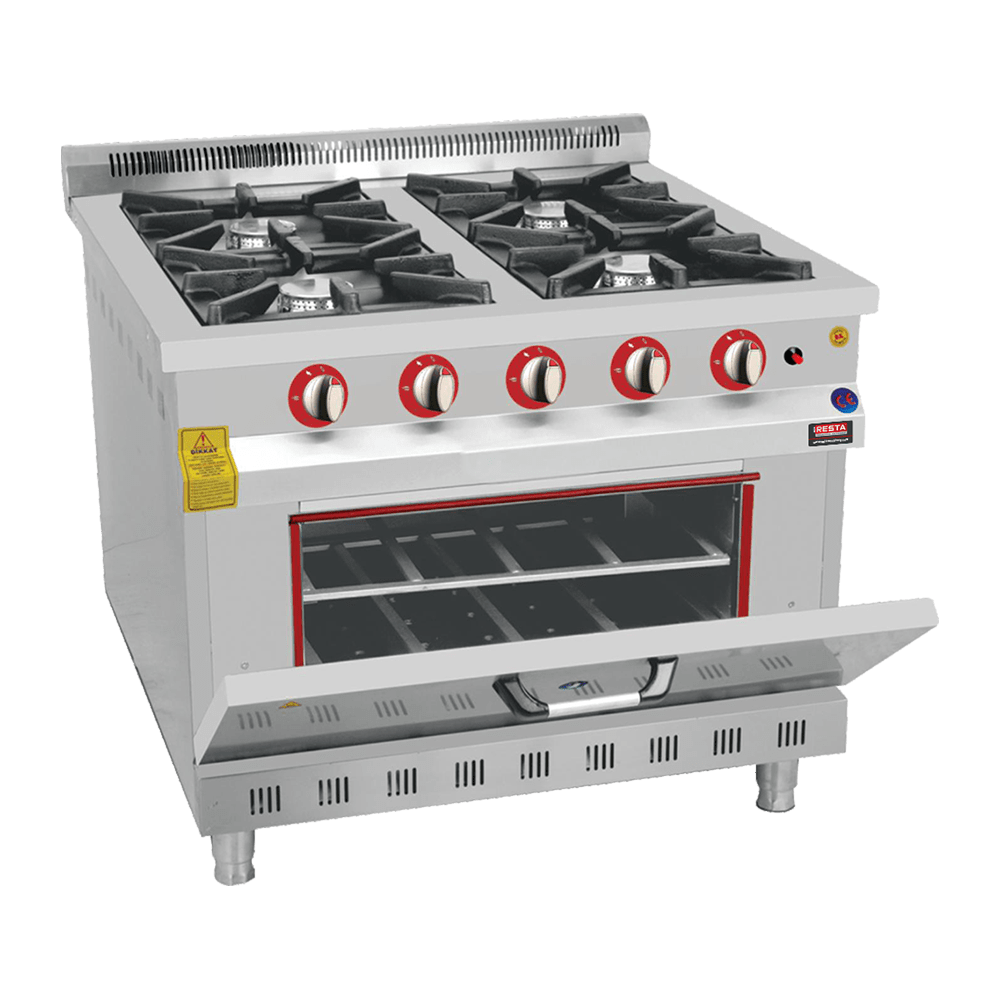 Gas Cooker with Oven Resta Industrial Machinery