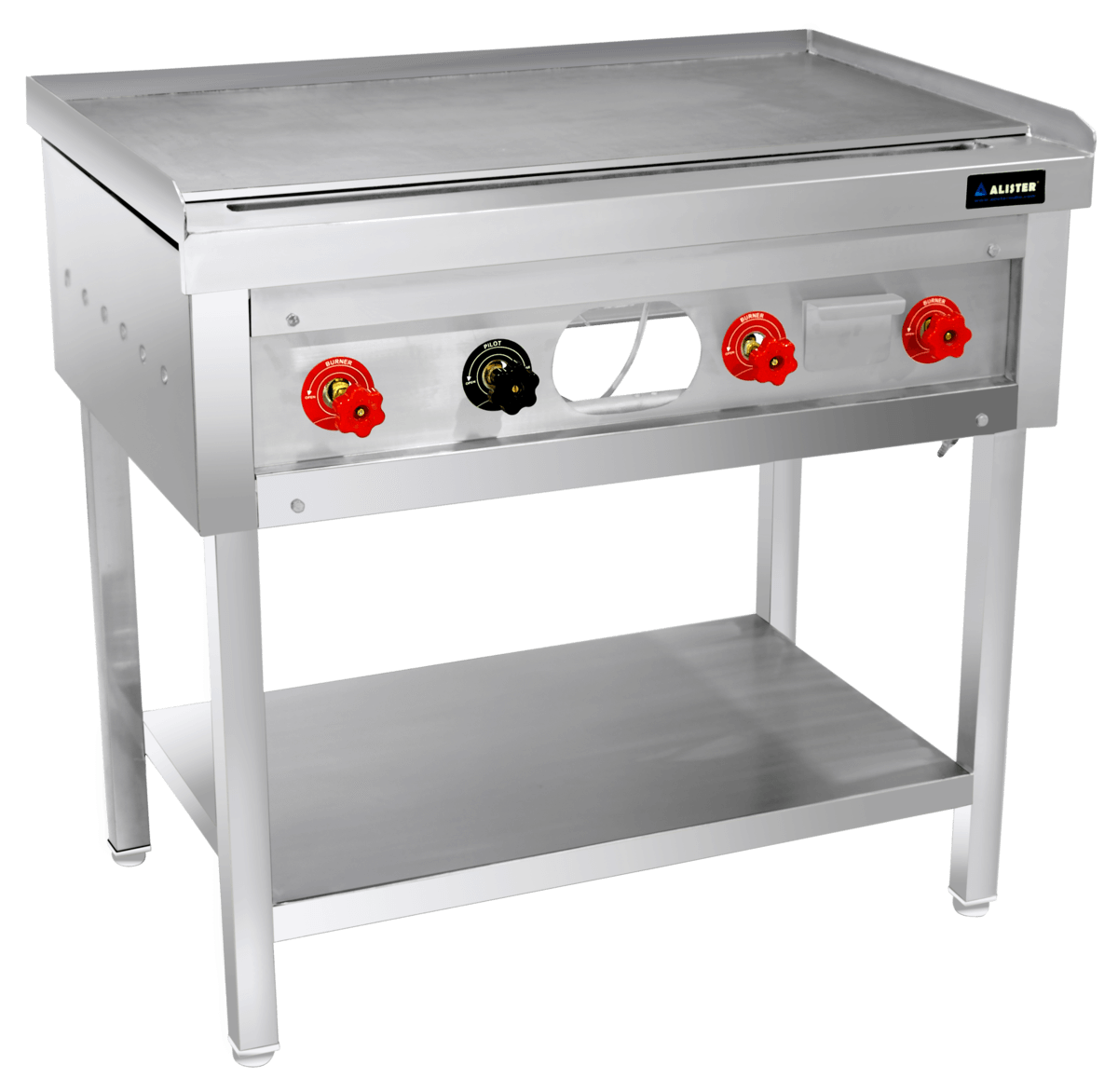 GAS DOSA BHATTI 3 FT WITH 3 SIDE SKIRTING WITH 1 UNDER SHELF