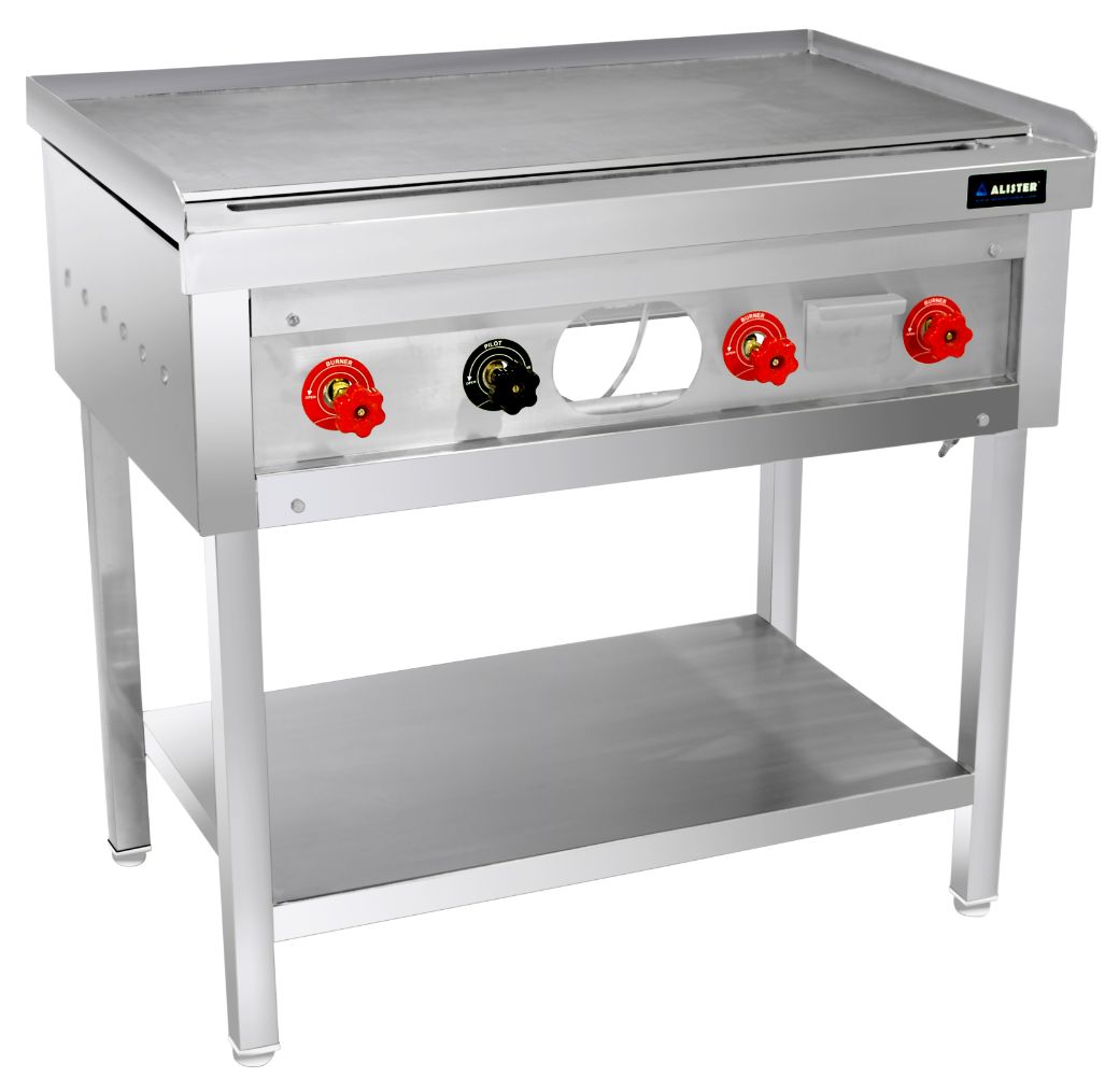 GAS DOSA BHATTI 4 FT WITH 3 SIDE SKIRTING WITH 1 UNDER SHELF