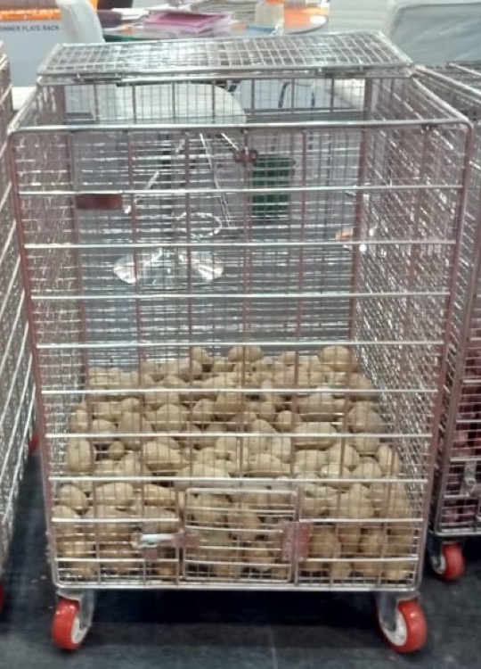 ONION POTATO TROLLEY MESHWIRE 15" SS202 Restaurant.Store