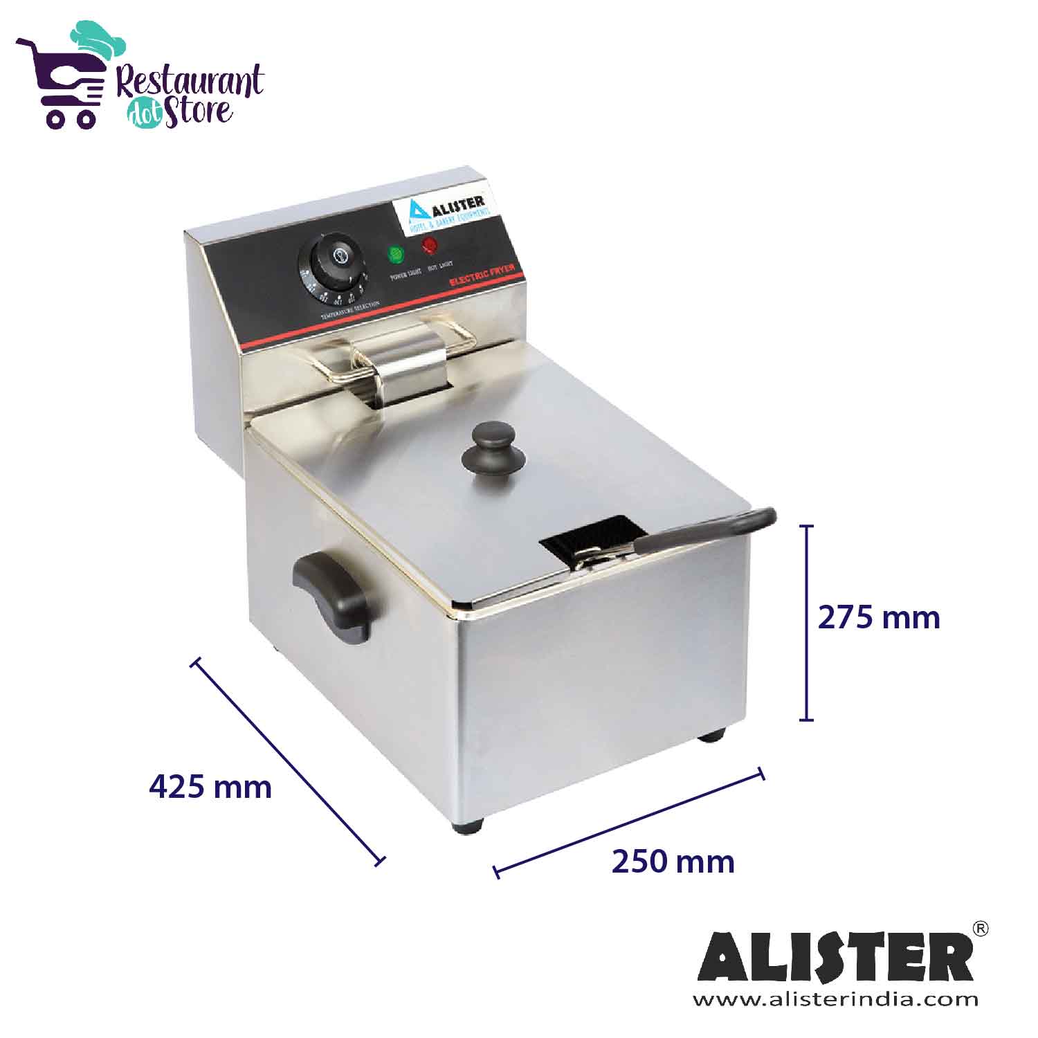 ELECTRIC DEEP FRYER SINGLE 6 LITRE Restaurant.Store