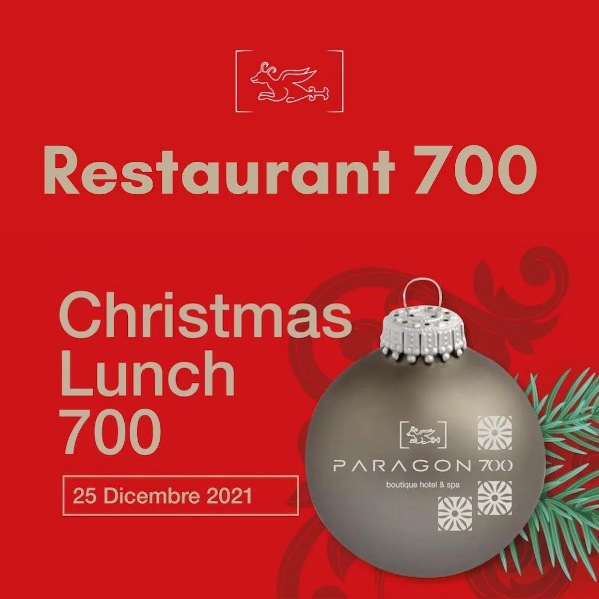 Christmas Lunch 2021 and New Year's Eve 2022 Restaurant 700