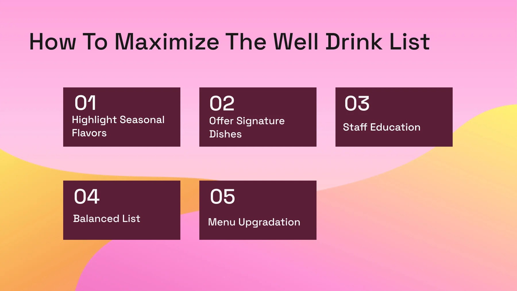 Well Drinks List Ultimate Guide