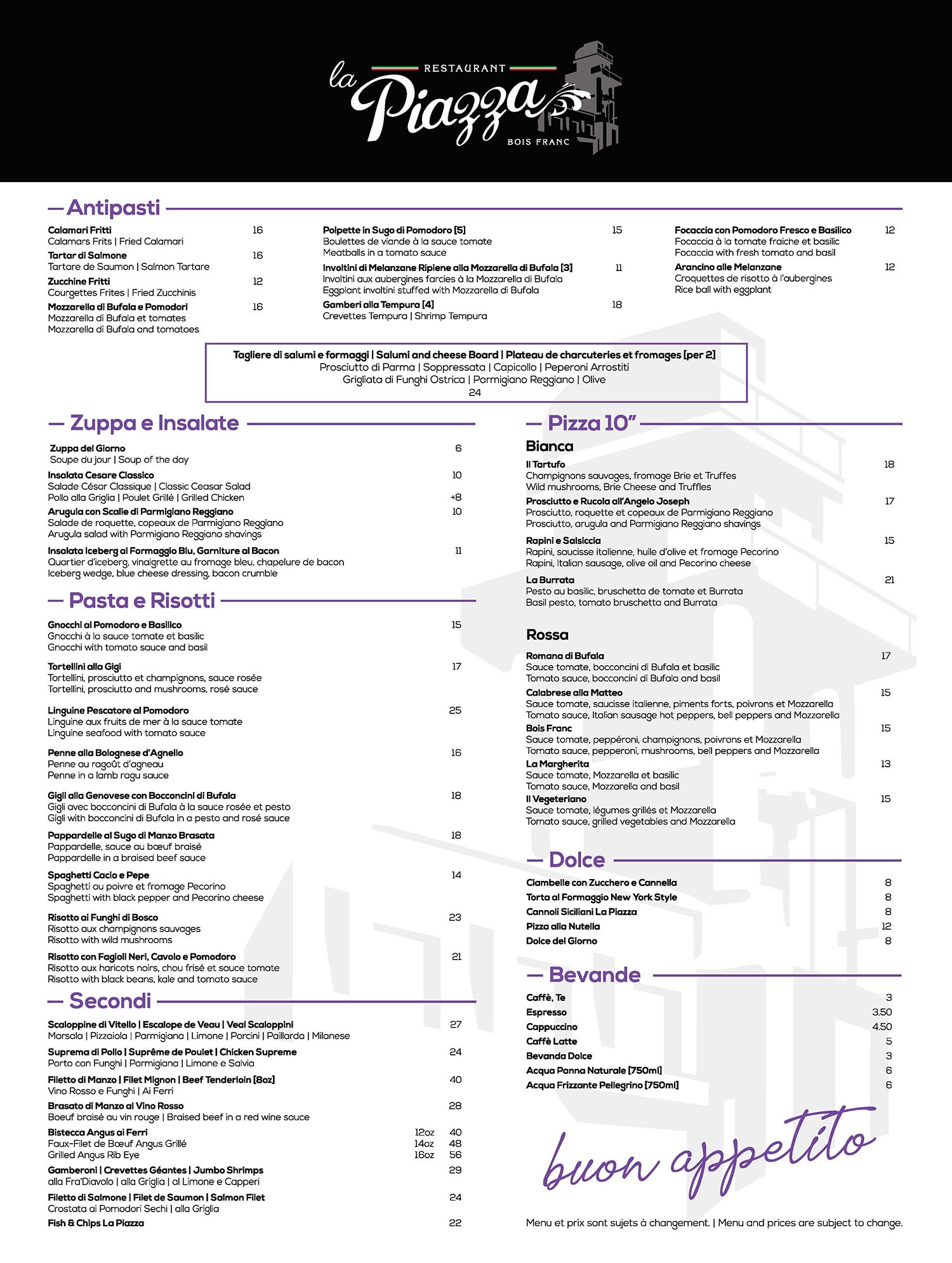 La Piazza Restaurant La Piazza