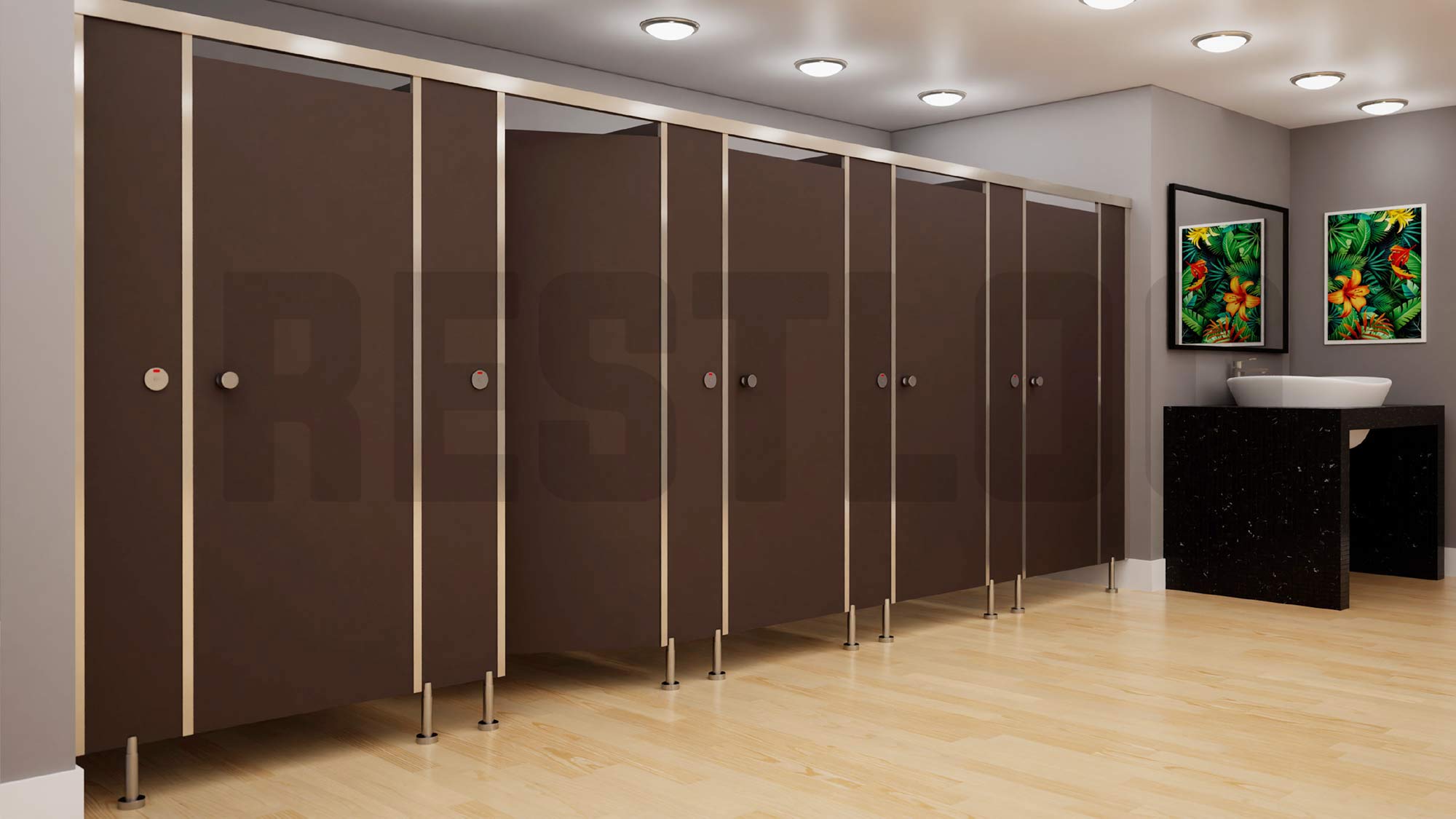 Toilet Cubicle Partitions, Washroom Partitions in India Restloo