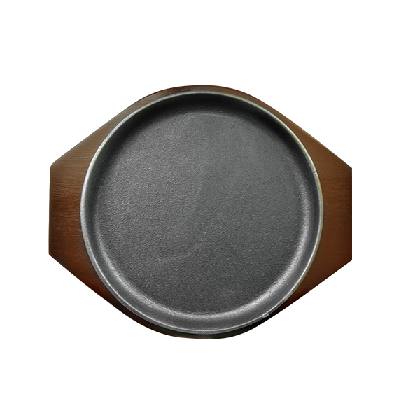 Hot Plate Round Shape with Wood Restomart