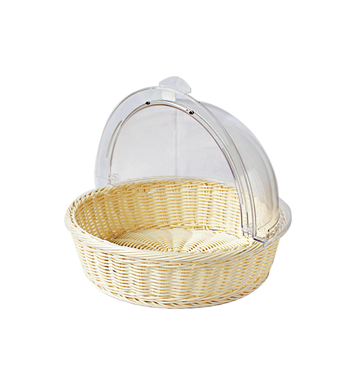 Food Display System Round Polyrattan Basket Restomart