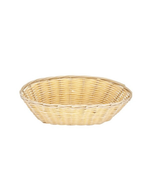 Plastic Rattan Basket Oval Restomart