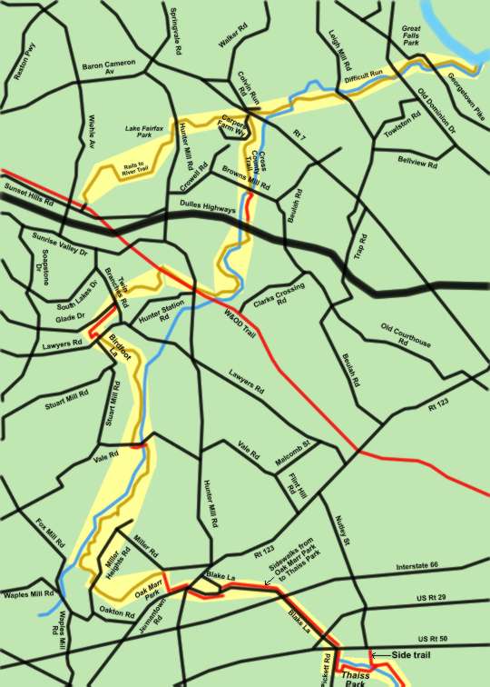 Fairfax Cross County Trail Northern Section