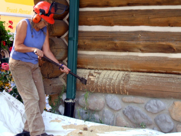 Replacing Half Logs in Log Homes Edmunds and Company