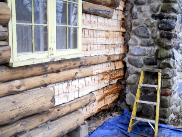 Protect the Logs Around a Chimney Edmunds and Company