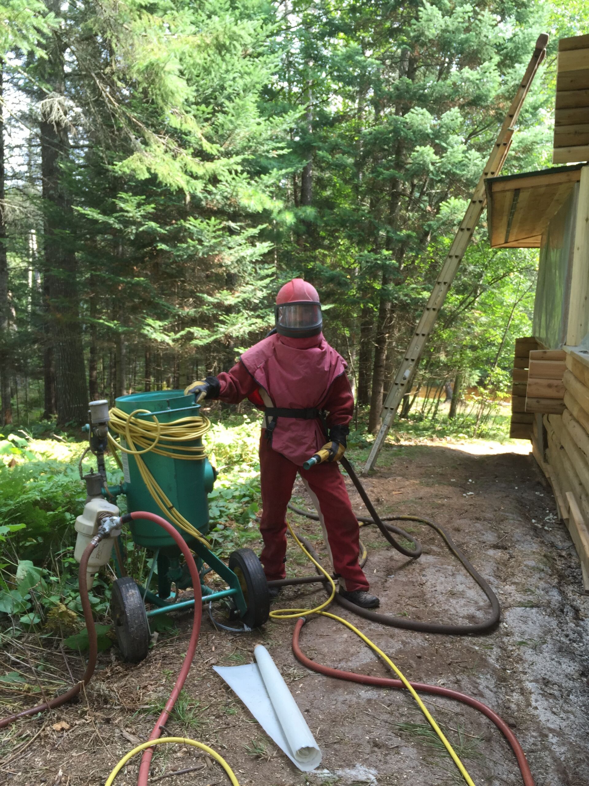 Does Your Log Home Need Staining or Blasting? Edmunds and Company