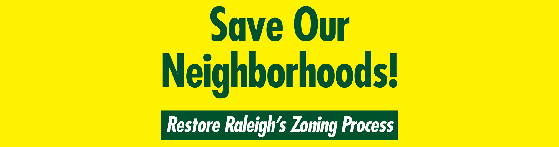 What You Can Do Restore Raleigh Zoning