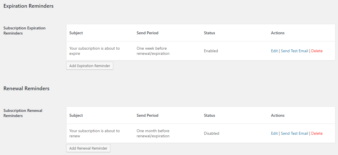 Expiration and Renewal Reminders Restrict Content Pro