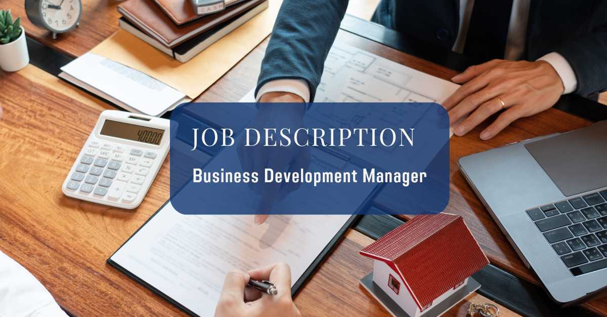 Business Development Manager Job Description