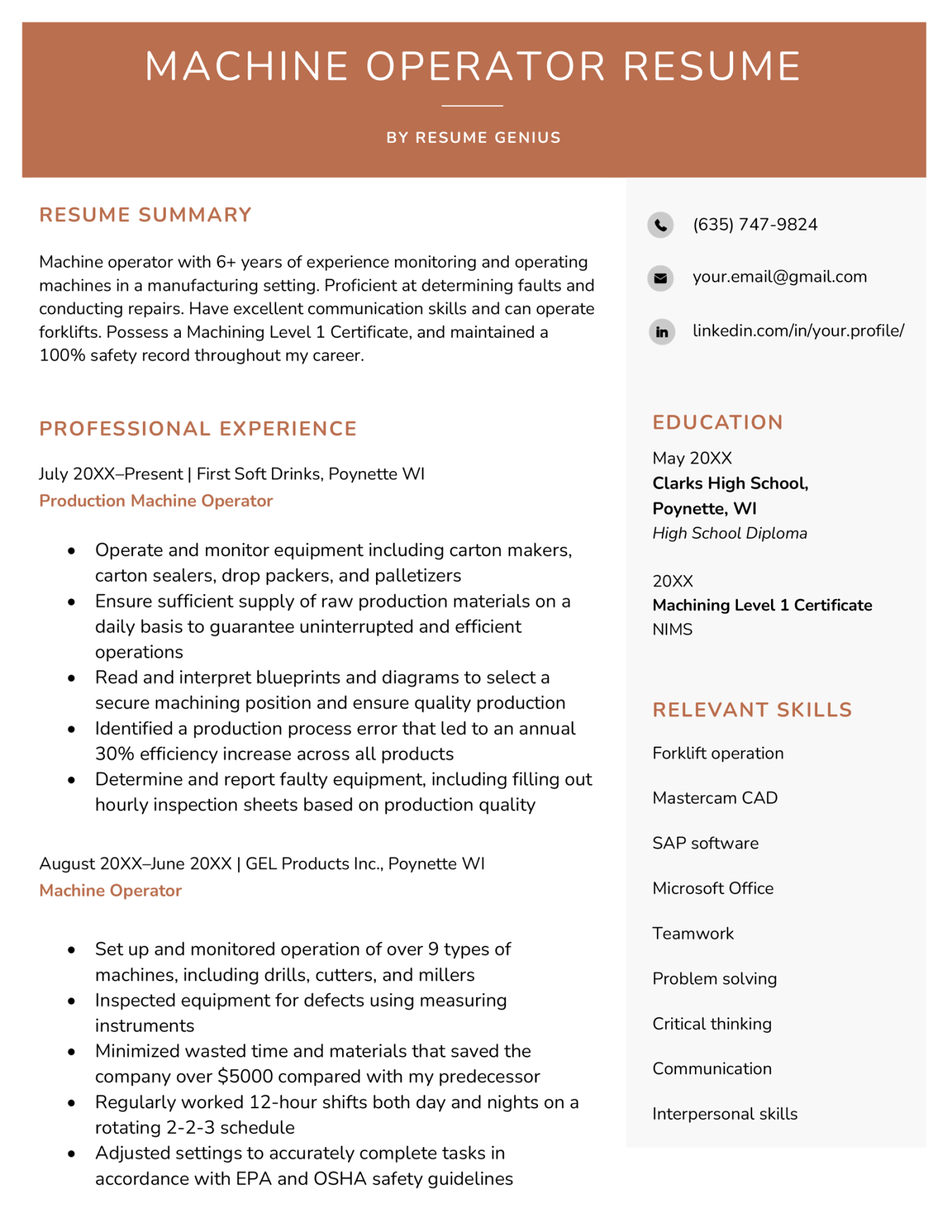 13 Construction Resume Examples & Templates for 2025