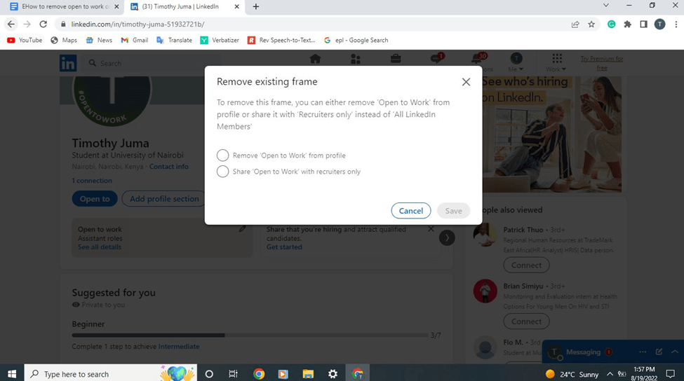 How to Remove ‘Open to Work’ on LinkedIn Profile [3 Clicks]