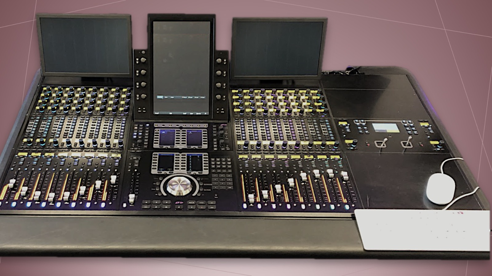 Avid S6 M40 16 fader with displays and panner Resurface