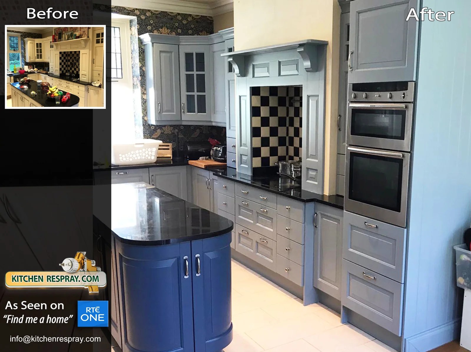 Kitchen Respray Service Dublin, Ireland Resurface My Kitchen