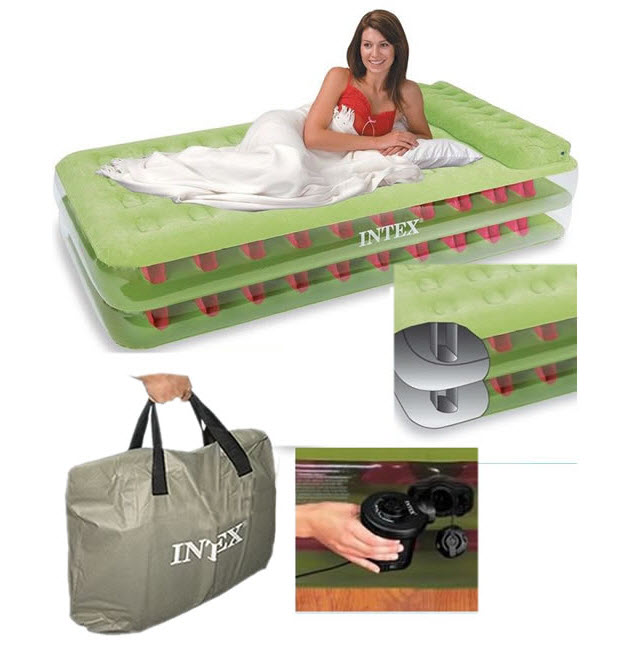 Intex Air Bed Single Two Layers