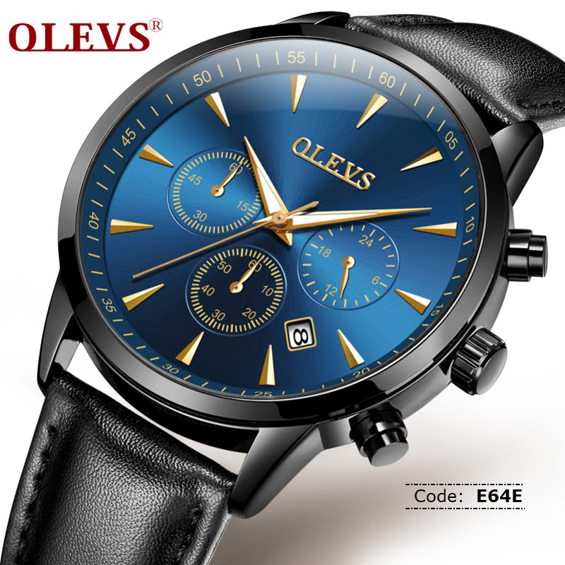 E64E Olevs Chronograph Watch for Men RetailBD