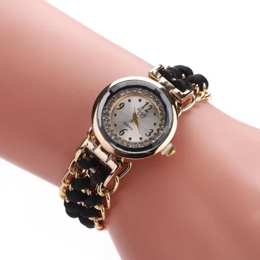 K3021 Retractable Rope Bracelet Watch For Women RetailBD