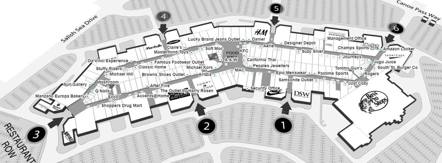 Retail Profile Tsawwassen Mills Shopping Centre in Greater Vancouver (Winter 2021)