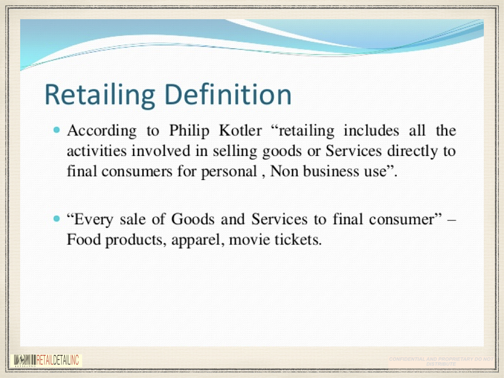 What is Retail RetailDetailInc