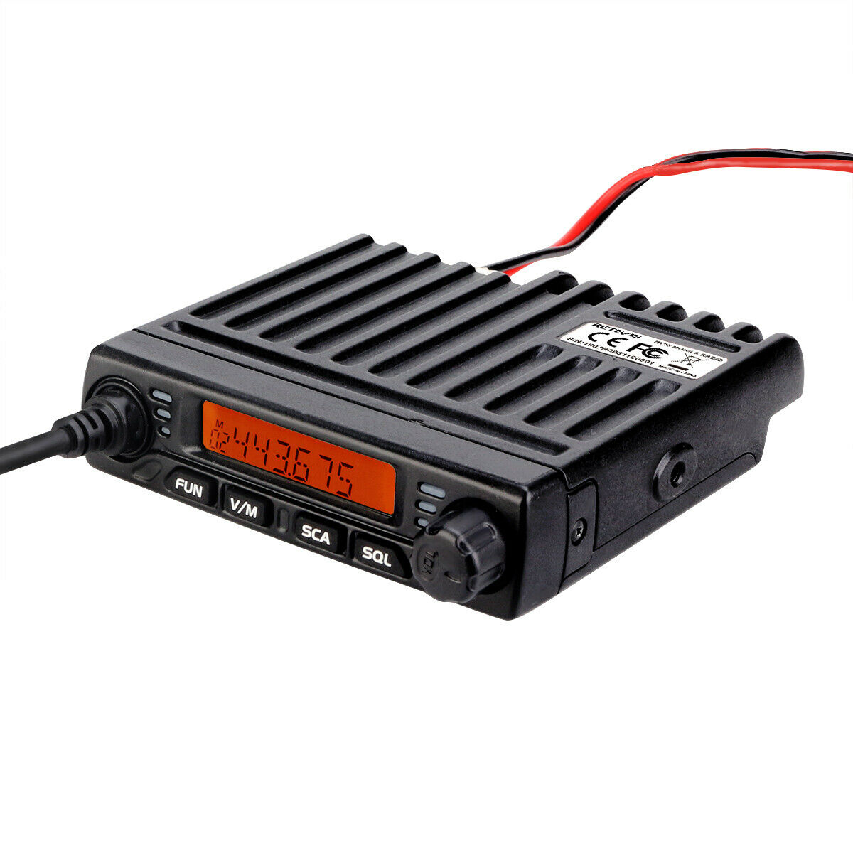 Retevis RT98 VHF Mini Mobilgerät HamRadio Funkgerät mit 15 Watt