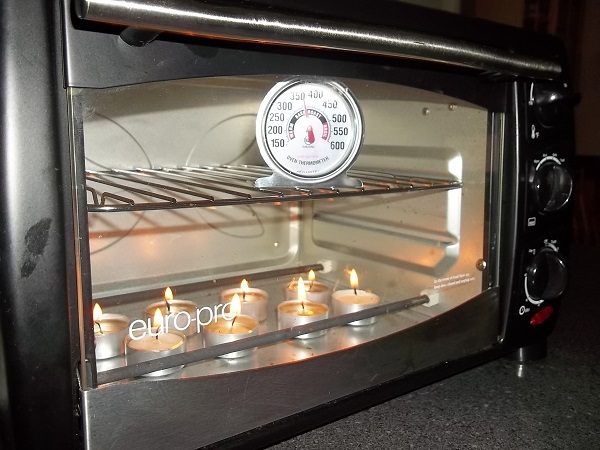 How to Makeshift a CandlePowered Tea Light Oven!