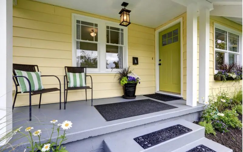 15 Unique Front Door Colors for Yellow House