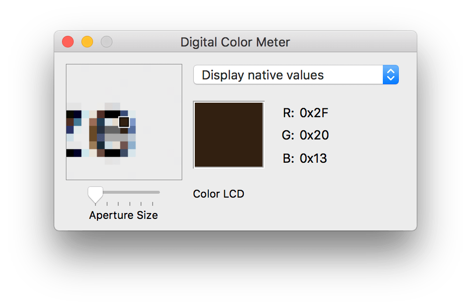 Free color picker for Mac OS Declaration of VAR