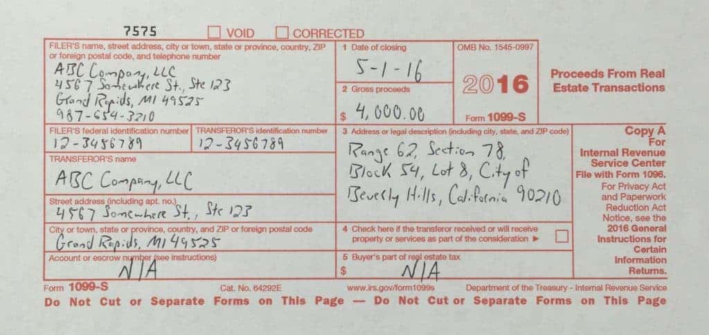 What the Heck is "IRS Form 1099S" and Why Does it Matter? REtipster