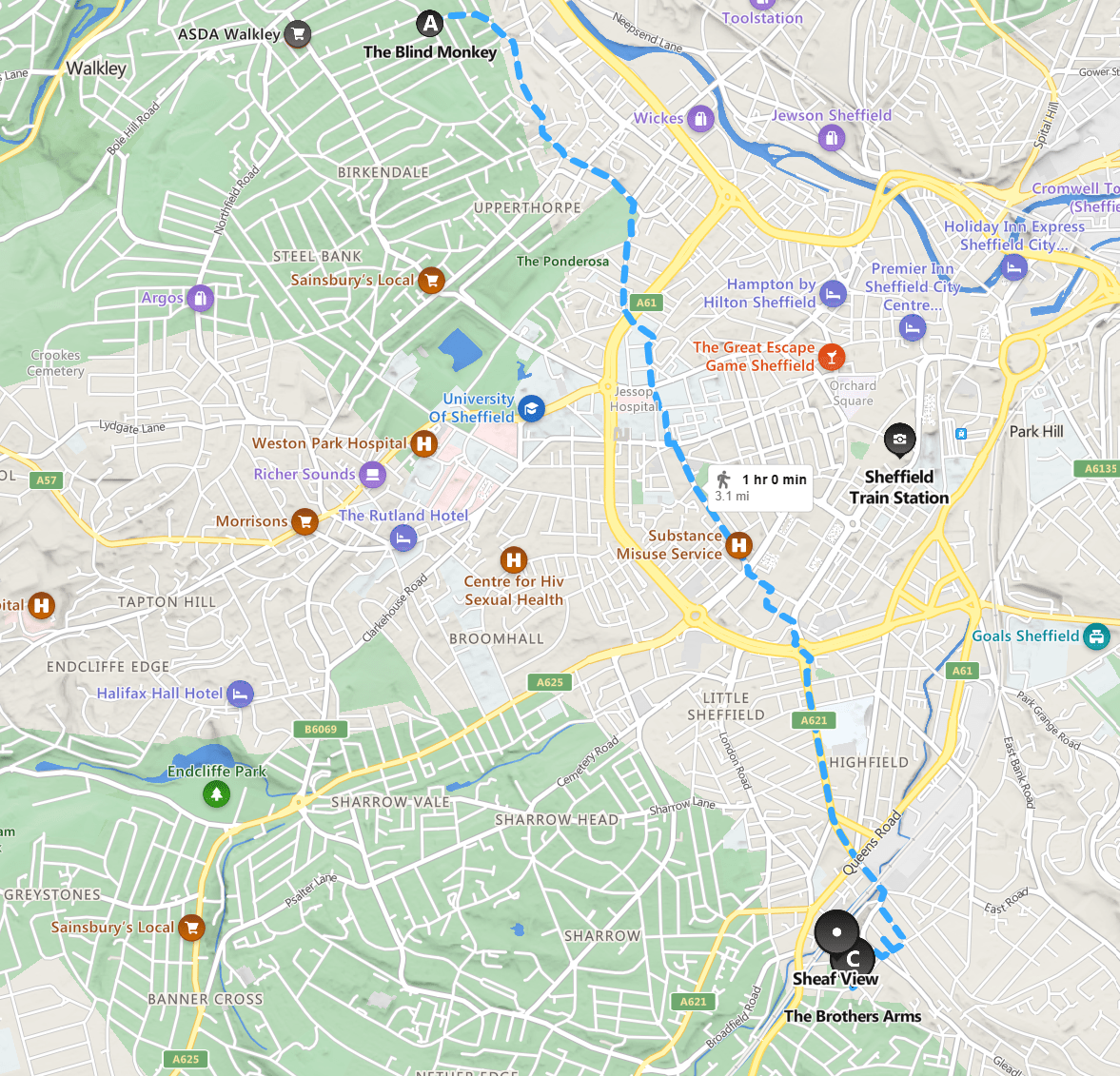 TOP 100 PUBS THE BROTHERS ARMS, SHEFFIELD retiredmartin