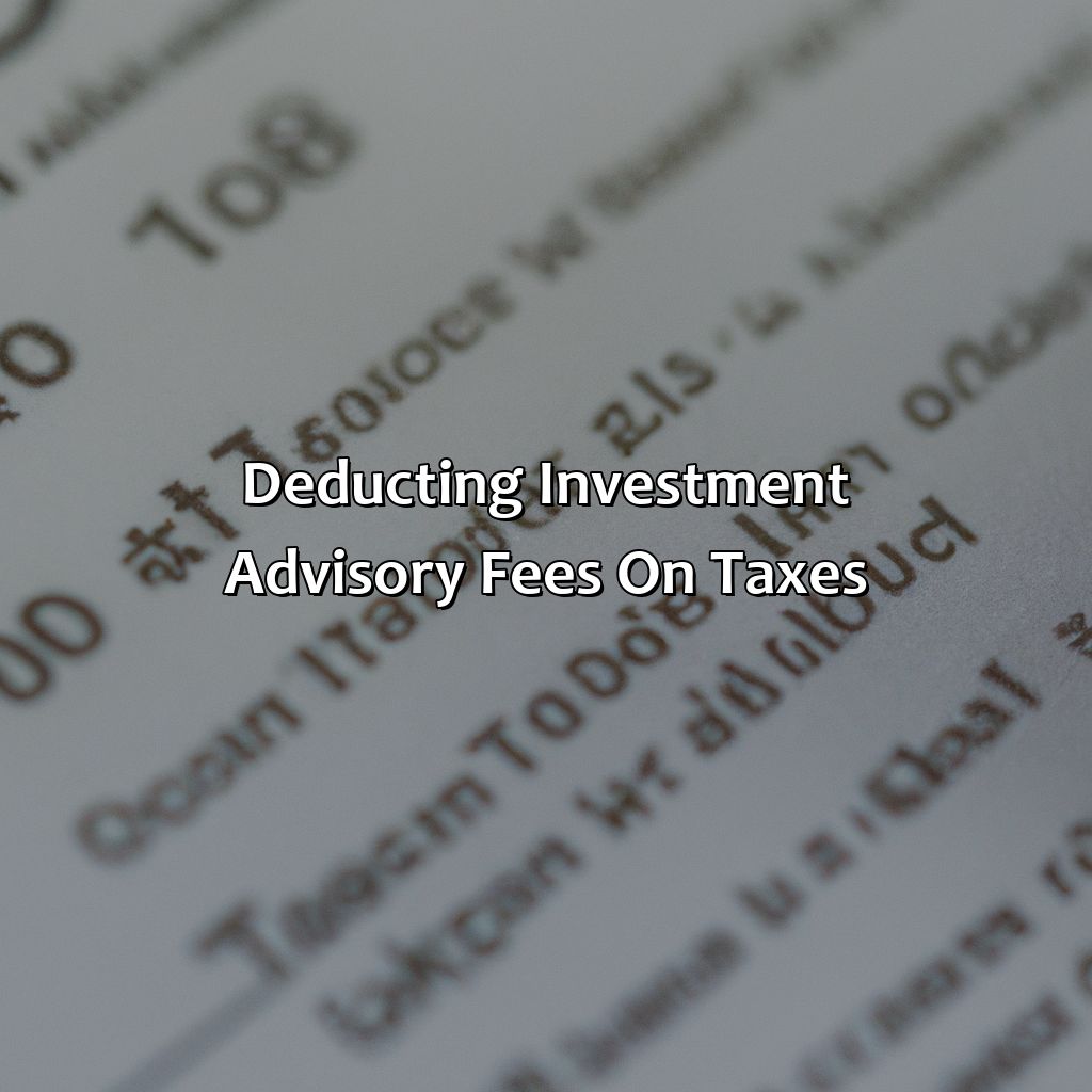 Where To Deduct Investment Advisory Fees? Retire Gen Z