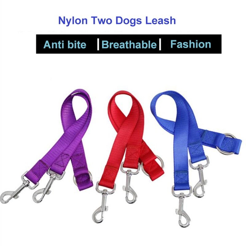 Double dog leash 2 two dog Leash For Dog Walking