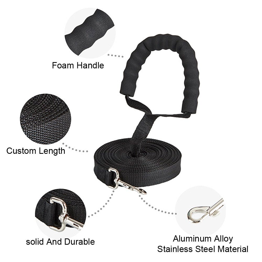 Long Dog Leashes With Cotton Handle